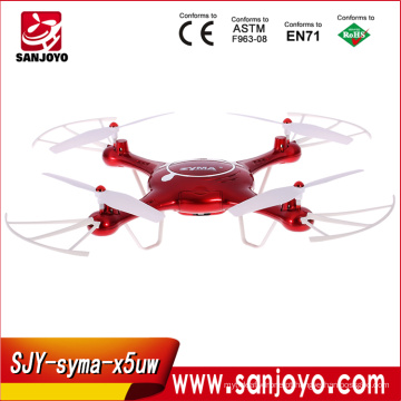 Syma X5UW Drone 2.4G 4CH RC Helicopter Dron Quadrocopter com câmera WiFi HD 720P Transmissão em tempo real FPV Quadcopter SJY-X5UW